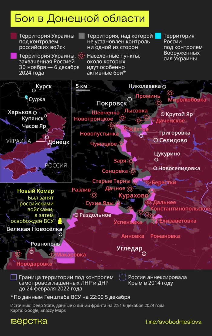 Бои в Донецкой области